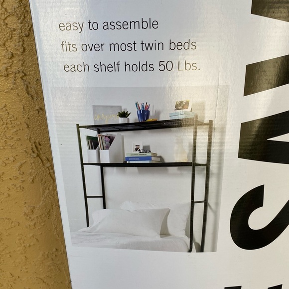 Brand New Over The Bed Twin Beds Metal Shelf - Picture 3 of 4